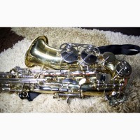 Саксофон Saxophone альт Alto фірмовий LJ Hutchen 6430 H New York USA відмінний стан золото