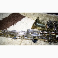 Саксофон Saxophone альт Alto фірмовий LJ Hutchen 6430 H New York USA відмінний стан золото