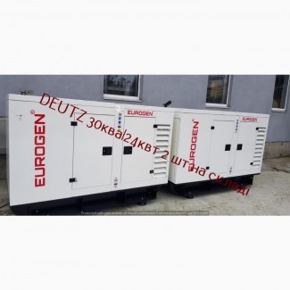 Генератор дизельний EUROGEN, двигун DEUTZ, 30kVa/24kW