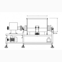 Машина для замешивания теста, тестомешалка 700 литров 22кВт