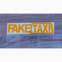 Наклейка на авто FakeTaxi светоотражающая Тюнинг авто