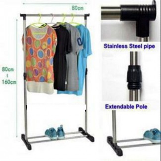 Телескопическая вешалка для одежды Single Pole Clothes Horse