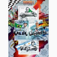 Добірка марок Спорту Формула-1, 15 блоків