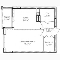 Продаж 1-к квартира Бучанський, Ірпінь, 63500 $