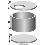 Кольца бетонные 1м, 1.5м, 2м, 2.5м. крышки и днища к ним. Дост.гидрокраном.