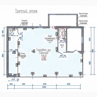 Сдам в аренду 180 м2 торговой площади в Броварах