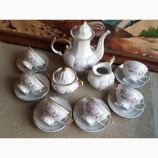 Изящный кофейный сервиз ГДР GDR Fine China LICHTE, Тюррингия