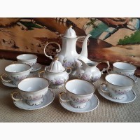 Изящный кофейный сервиз ГДР GDR Fine China LICHTE, Тюррингия