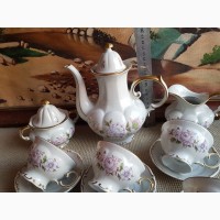 Изящный кофейный сервиз ГДР GDR Fine China LICHTE, Тюррингия