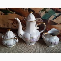 Изящный кофейный сервиз ГДР GDR Fine China LICHTE, Тюррингия