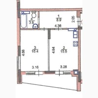 Продаж 1-к квартира Київ, Оболонський, 66000 $