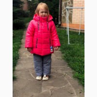 Детский зимний теплый комбинезон для девочки Маргарита 2-5 лет, цвета разные