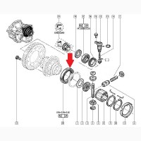 Подшипник дифференциала КПП ( 95 x 126 x 18 ) на - renault trafic / opel vivaro