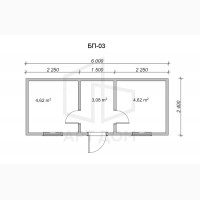 Бытовка прорабская 6х2.4м