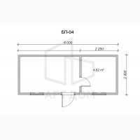 Бытовка прорабская 6х2.4м