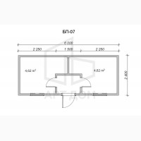 Бытовка прорабская 6х2.4м