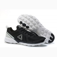 Кроссовки Reebok Print Run 2.0 Black White Черные мужские