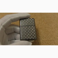 Зажигалка Zippo Armor Engine Turn Star Black Ice 28186