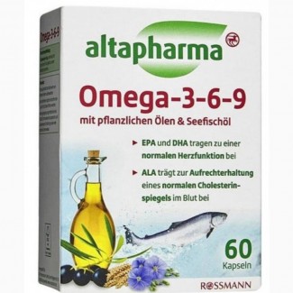 Омега 3-6-9 з рослинними жирами Altapharma 60 к