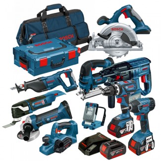 New Bosch BAG10RSB power tools Bosch Robust Series 18v 10 Piece Kit