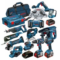 New Bosch BAG10RSB power tools Bosch Robust Series 18v 10 Piece Kit