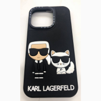 Чехол Karl Lagerfeld Paris Silicone Case для iPhone 14 PRO Karl and Cat Карл Лагерфельд