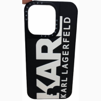 Чехол Karl Lagerfeld Paris Silicone Case для iPhone 14 PRO Karl and Cat Карл Лагерфельд