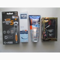 BIC Flex 5 Hybrid, TOP TEN Shaving Cream, EVELINE CREAM-GEL FOR MEN, лосьйон