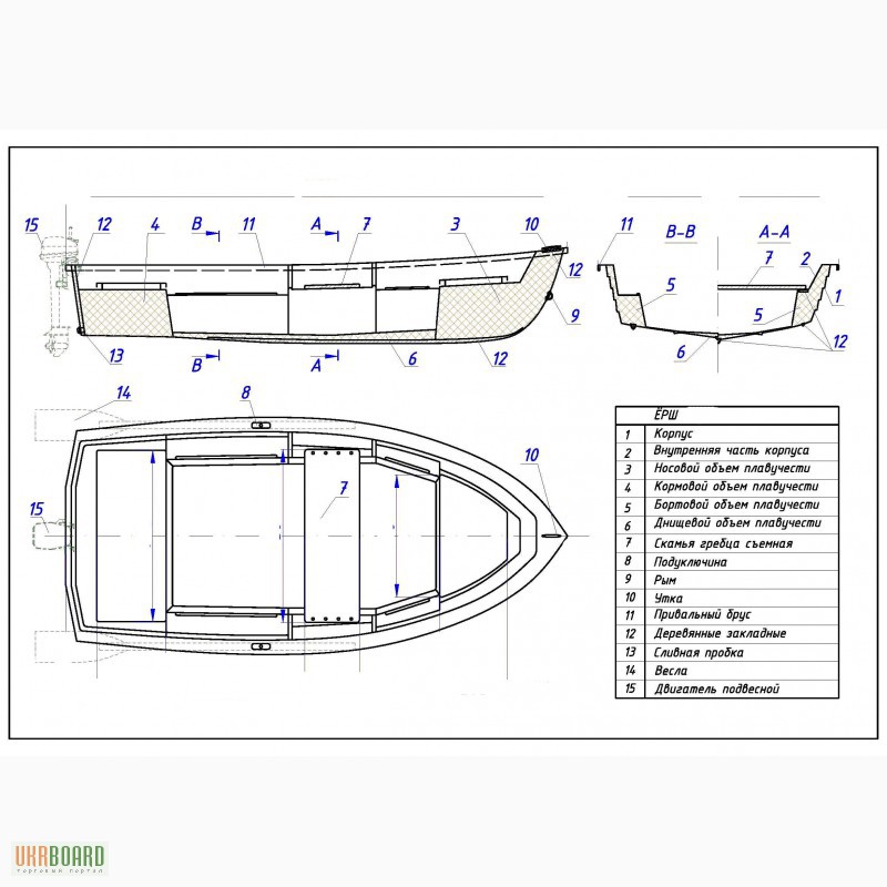Чертеж рыбацкий ремонт