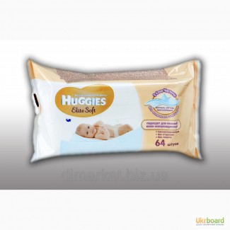 Влажные салфетки Huggies (64 шт) для новорожденных