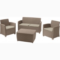 Голландська мебель из искусств ротанга Corona Set With Cushion Box