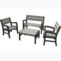 Голландська мебель для улицы Wood Look Feel Bench Set