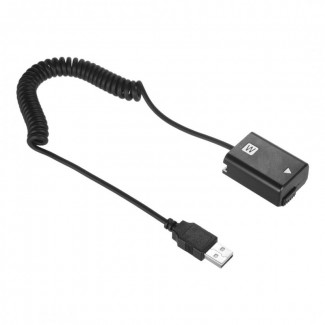 Адаптер питания от повербанка 5V USB NP-FW50 Sony A7 A7II A6400 A6000 c витым кабелем