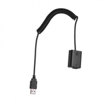 Адаптер питания от повербанка 5V USB NP-FW50 Sony A7 A7II A6400 A6000 c витым кабелем