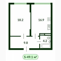 Продаж 1-к квартира Київ, Голосіївський, 66000 $