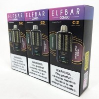 Електронка ELFBAR Combo 25000 тяг. Перемикання смаків: Зелене яблукоlt;=gt;Анісове яблуко