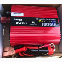 Перетворювач інвертор Power Inverter 1000Вт 12В 220В AC/DC Автомобільний інвертор 12V/220