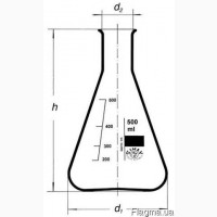 Колба коническая 1000 млл Rasotherm Германия