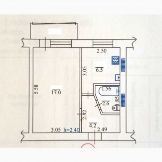 Продаж 1-к квартира Кременчуцький, Кременчук, 13500 $