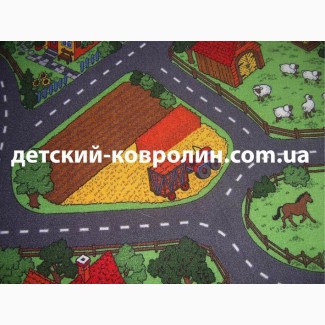 Детский ковролин. Детский коврик для игр Farm. Ковры детские