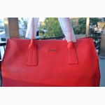 Сумка furla red leather papermoon, оригинал