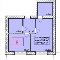 Продажа однокомнатной квартиры ЖК Колибри Ирпень