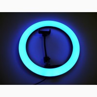 Кольцевая LED лампа RGB MJ33 33см 1 крепл.тел USB