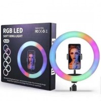 Кольцевая LED лампа RGB MJ33 33см 1 крепл.тел USB