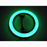 Кольцевая LED лампа RGB MJ33 33см 1 крепл.тел USB