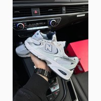 New Balance 530 Silver Navy White Premium - кроссовки мужские белые