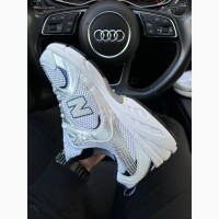 New Balance 530 Silver Navy White Premium - кроссовки мужские белые