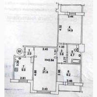 Довгострокова оренда 3-к квартира Київ, Дніпровський, 20000 грн./міс