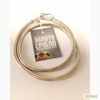 Цепочка серебряная вес 50, 96 грамм. Плетение Шнурок, б/у