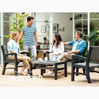 Комплект садовой мебели Wood Look And Feel Bench Set Нидерланды Allibert, Keter для дома